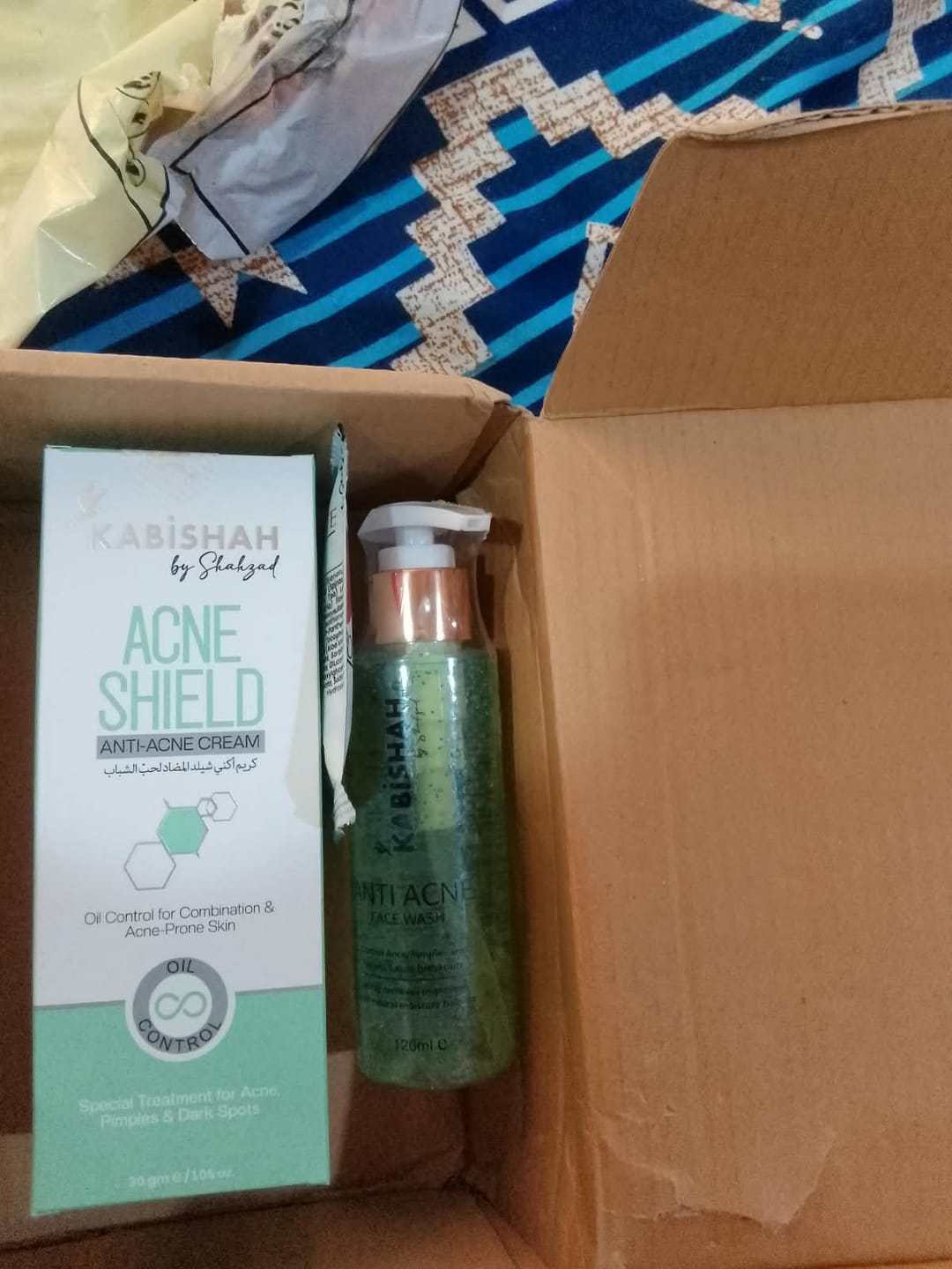 Customer photo review of Anti Acne Bundle