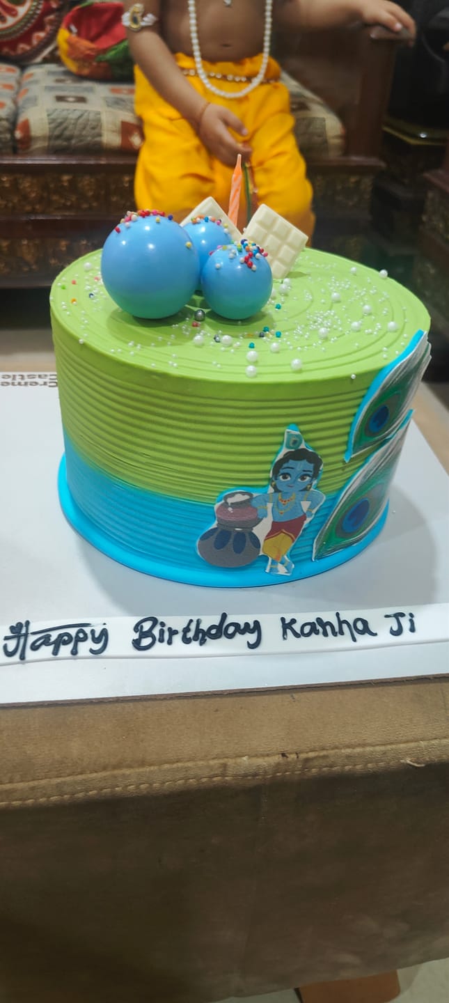 Customer photo review of Janamashtmi Ombre Cake