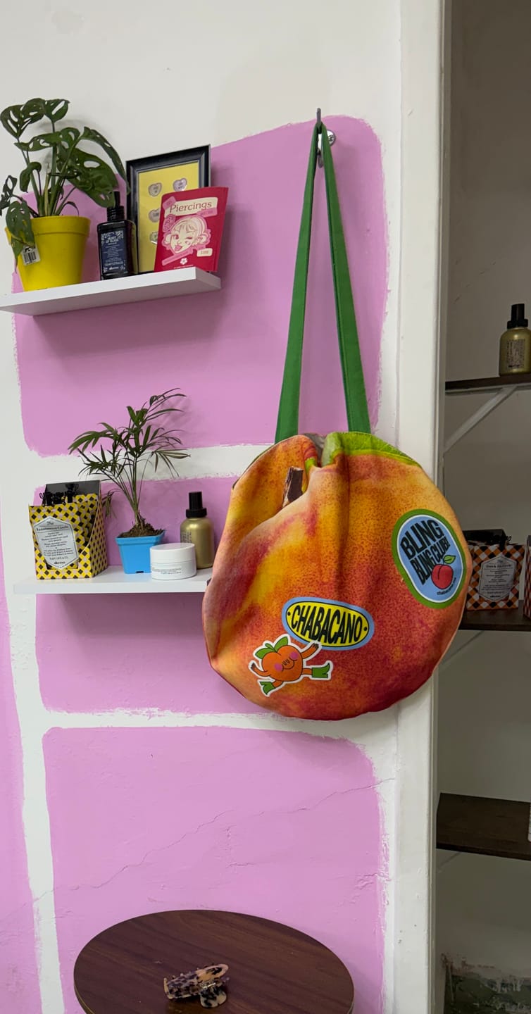 Customer photo review of The Apricot Bag