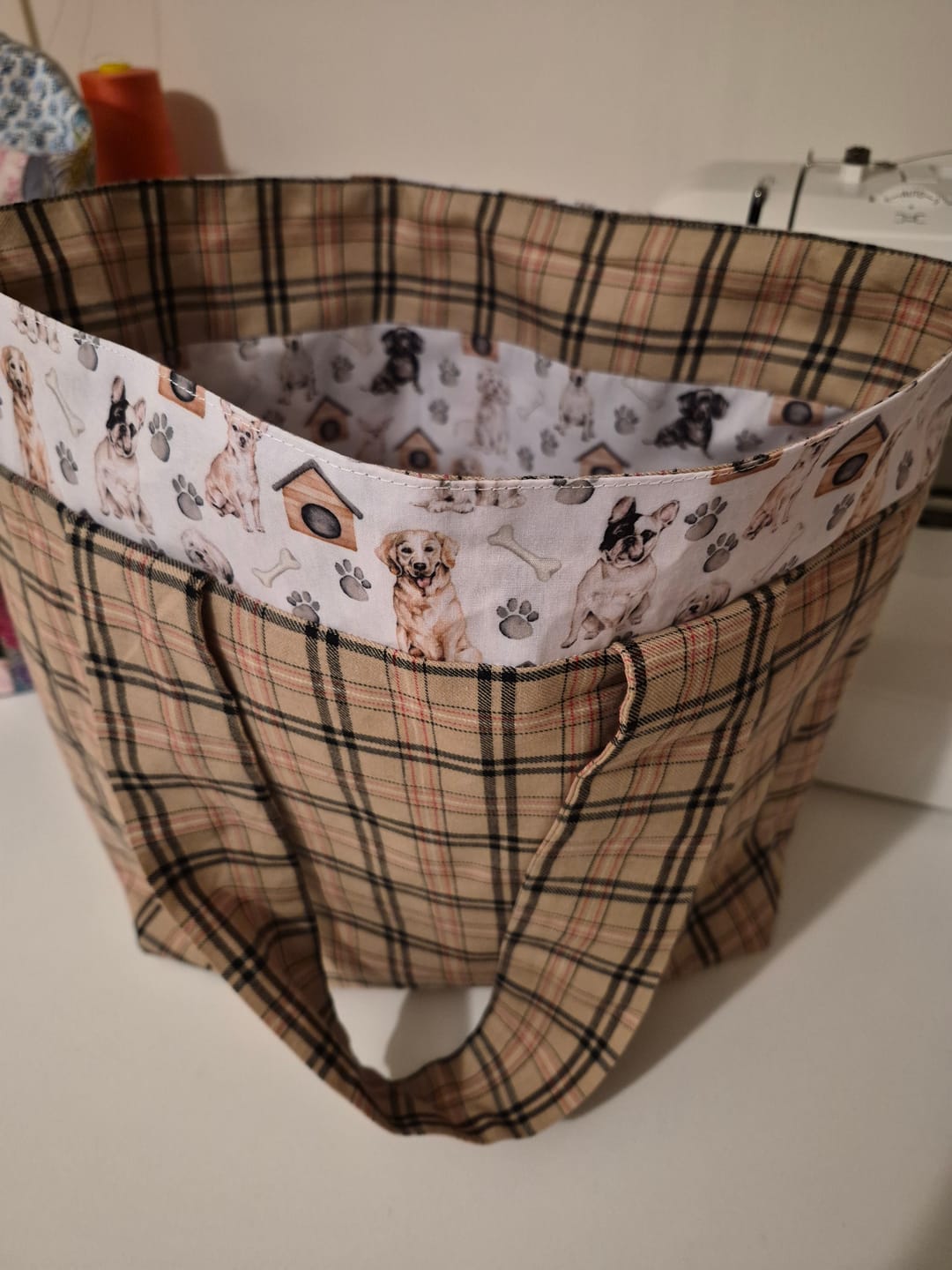 Customer photo review of Dog House and Paws Polycotton Fabric