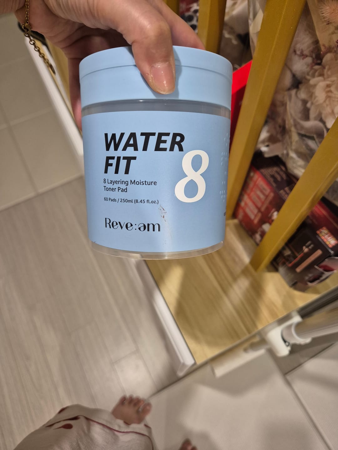 Customer photo review of Reve:am Water-Fit 8-Layer Moisture Pad 60ea