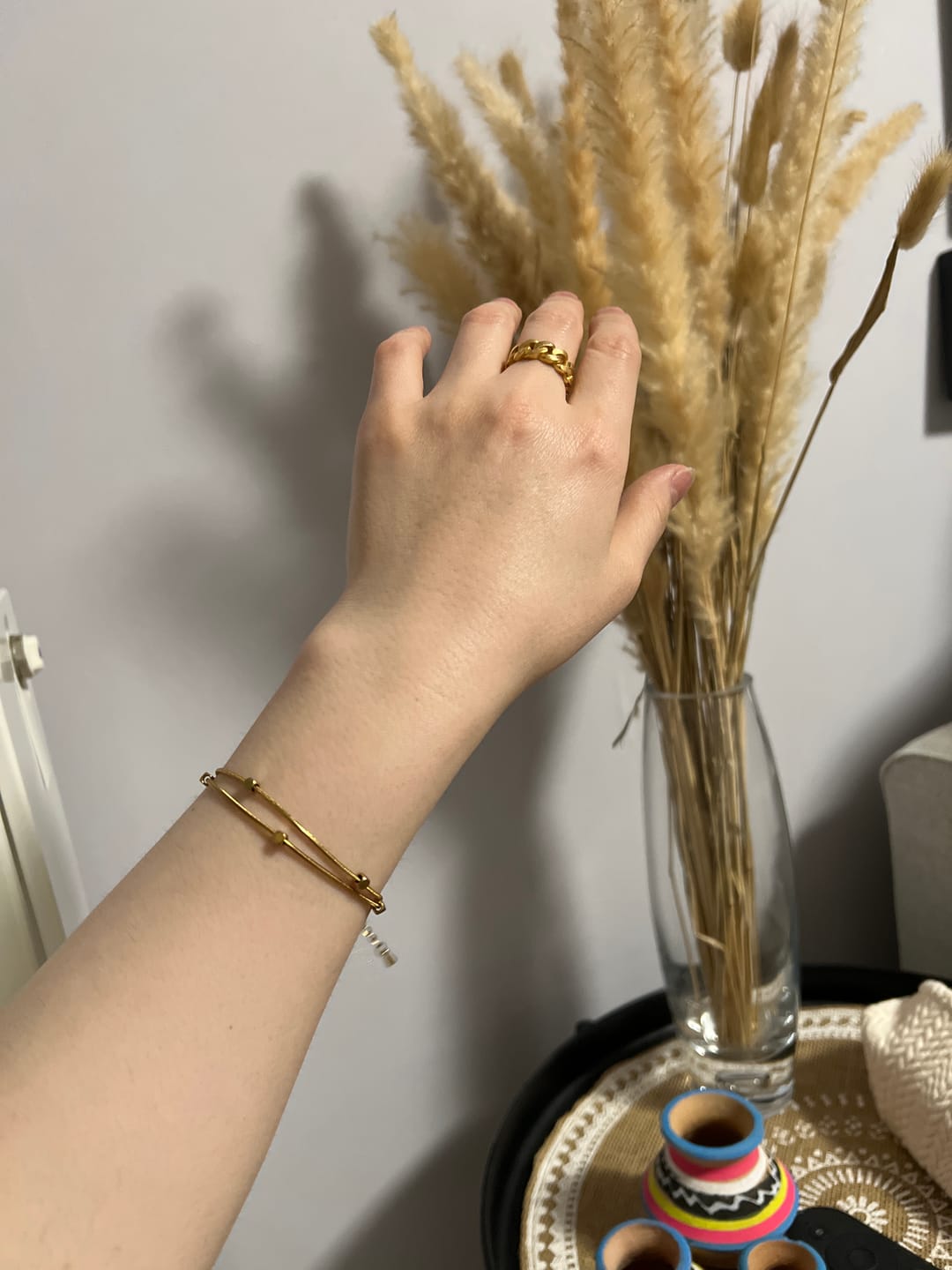 Customer photo review of Mia Layered Cube Bracelet