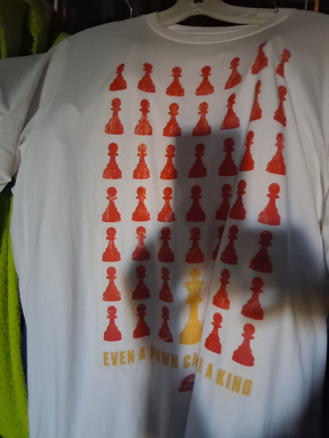 Customer photo review of Young Washington - A Pawn Can Take a King T-Shirt