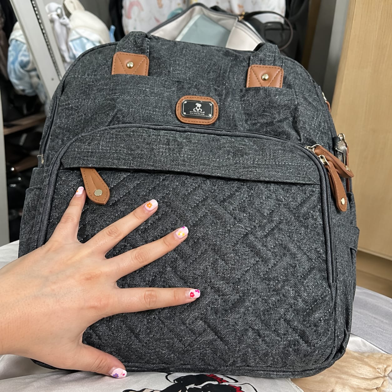 Customer photo review of Mochila Con Cuna Plegable