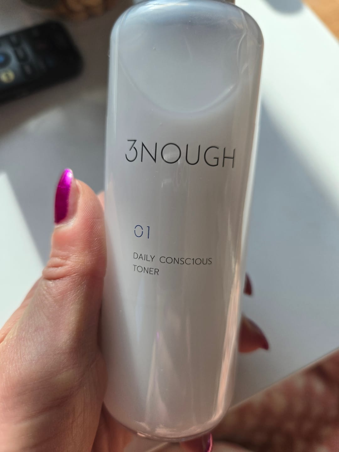 Customer photo review of 3NOUGH Daily Conscious Toner 155ml