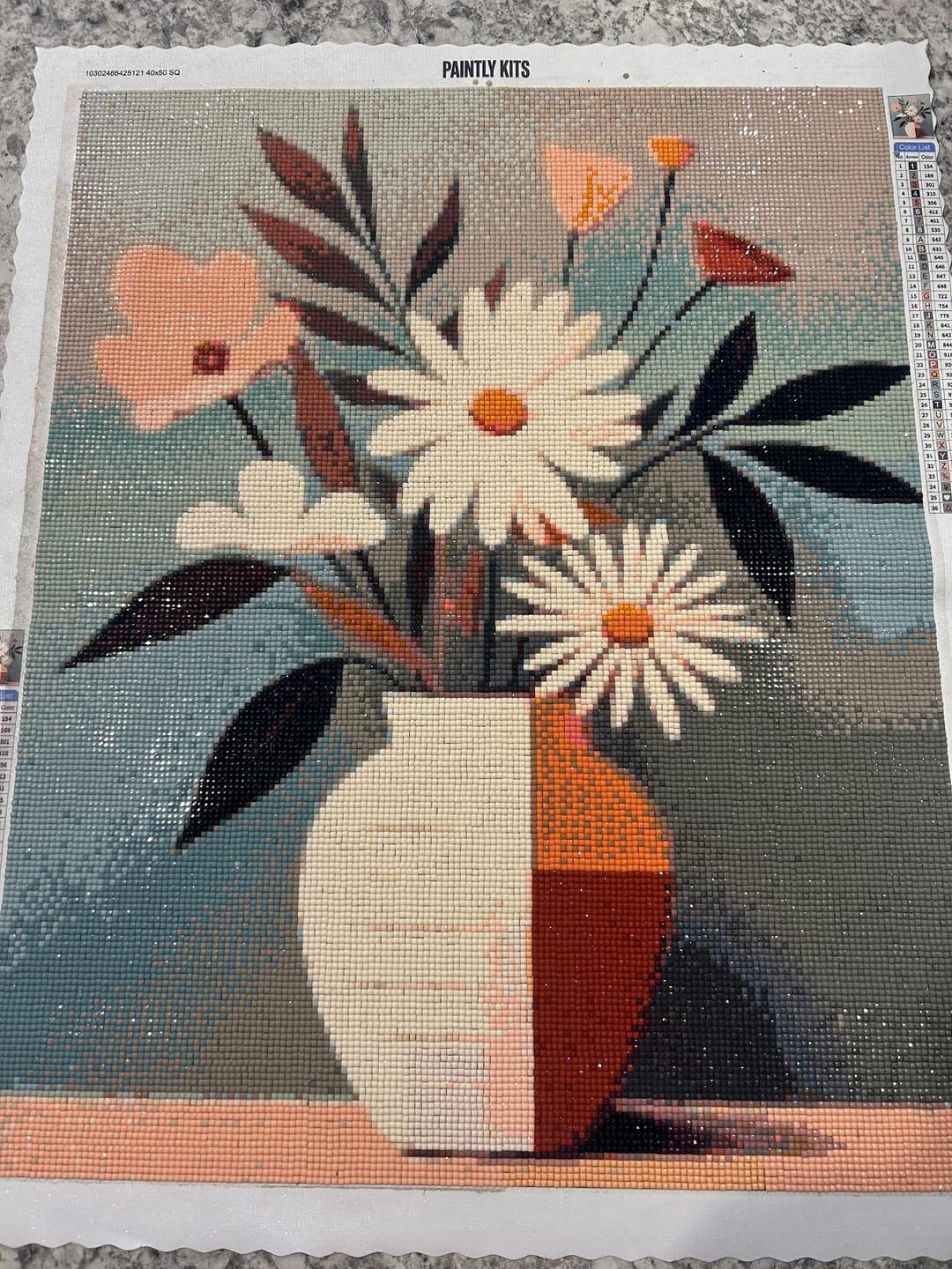 Customer photo review of Botanical Simplicity (Diamond Painting)