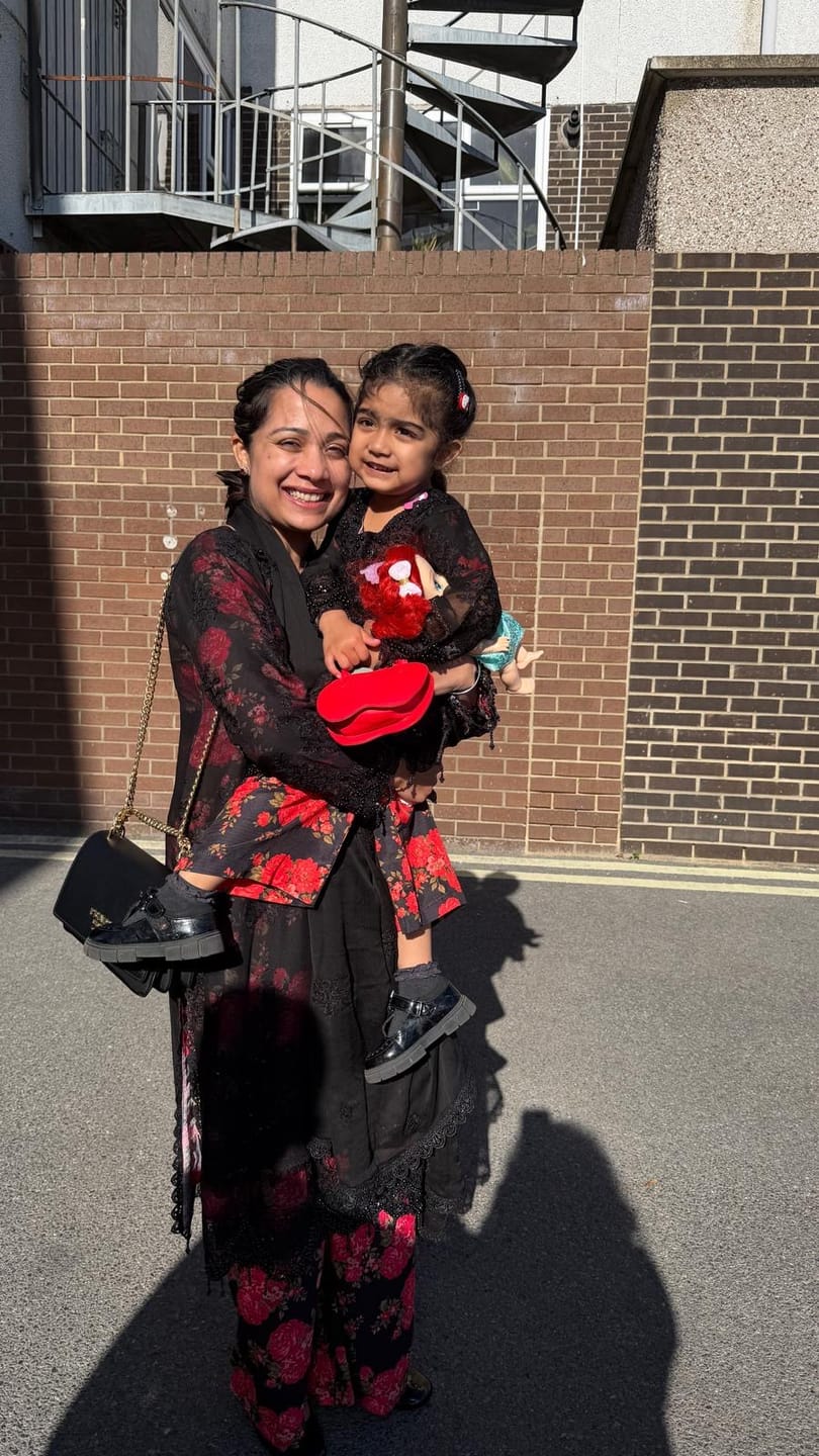Customer photo review of Shaz1913 - Readymade Chiffon Mummy n Me Outfit