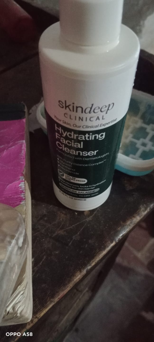 Customer photo review of Hydrating Facial Cleanser