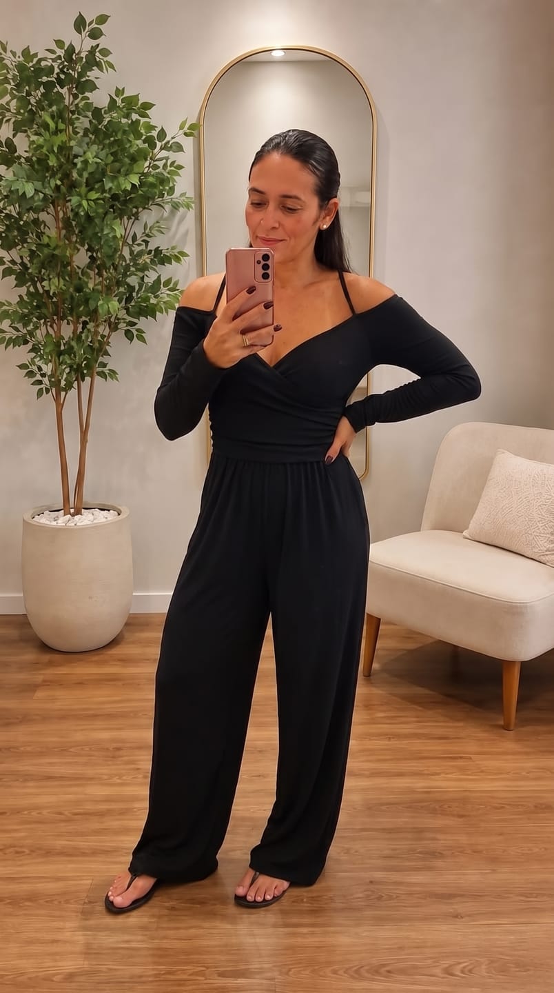 Customer photo review of VANIDOSA | JUMPSUIT CRUZADO OFF SHOULDER