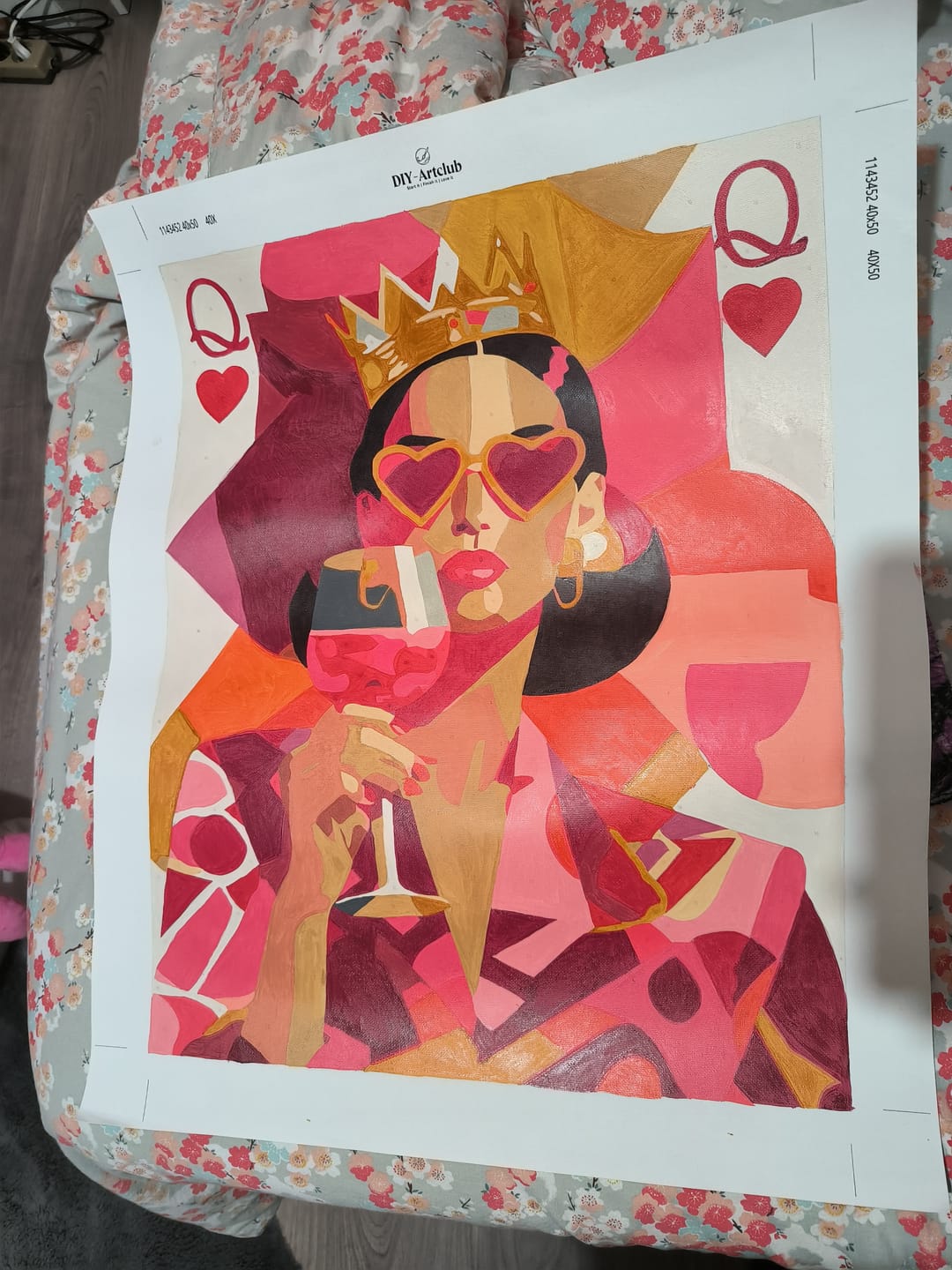 Customer photo review of The queen | Paint by Number