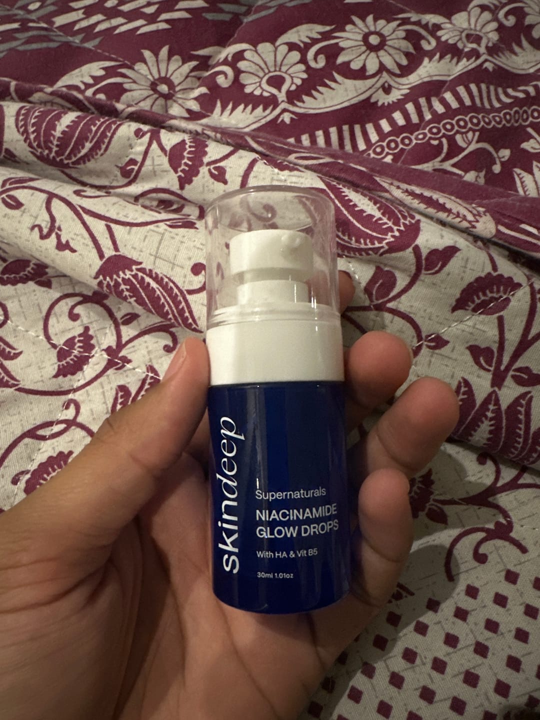 Customer photo review of NIACINAMIDE GLOW DROPS - with HA & Vit B5