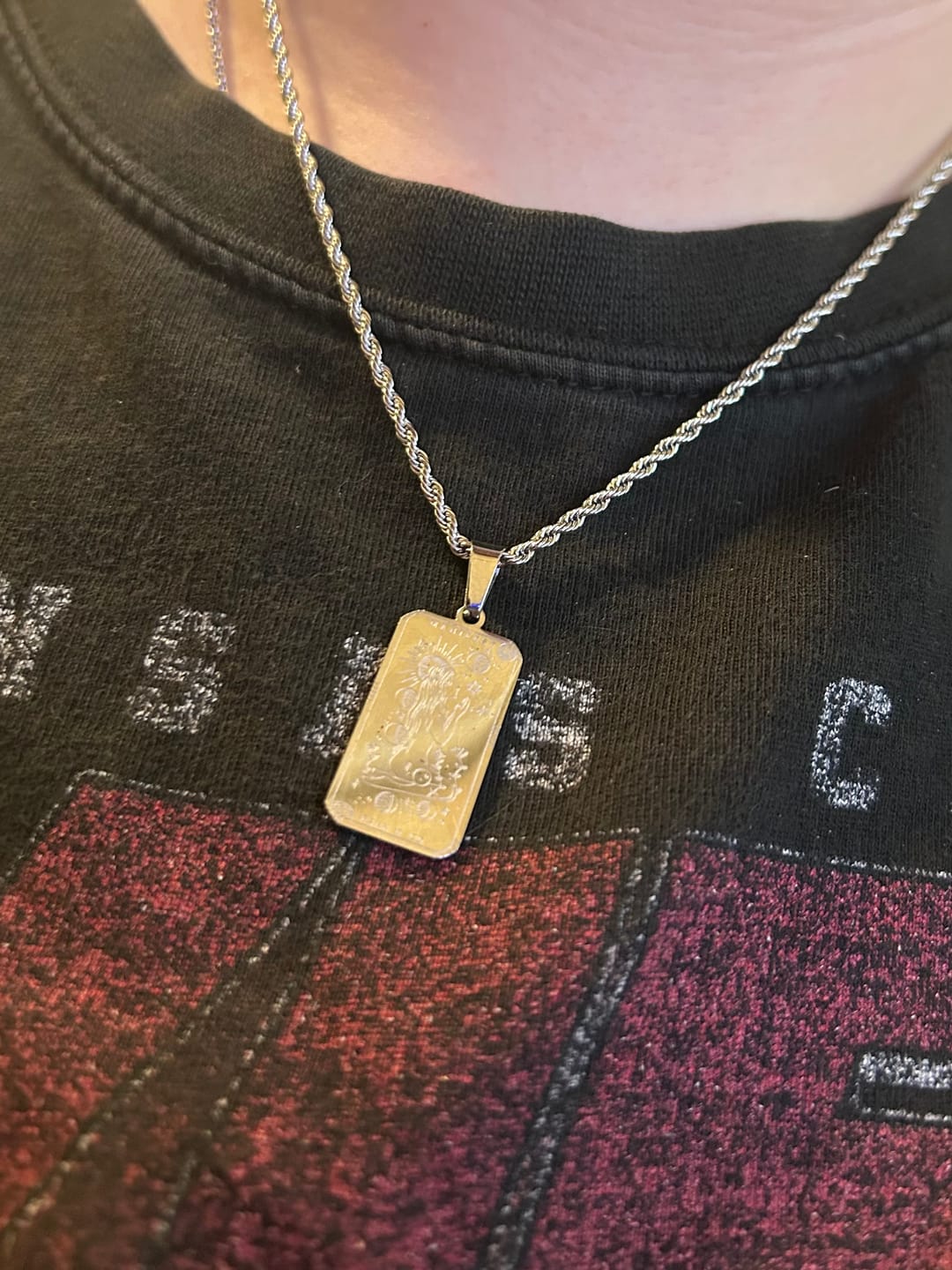 Customer photo review of MANIFEST Affirmation Necklace