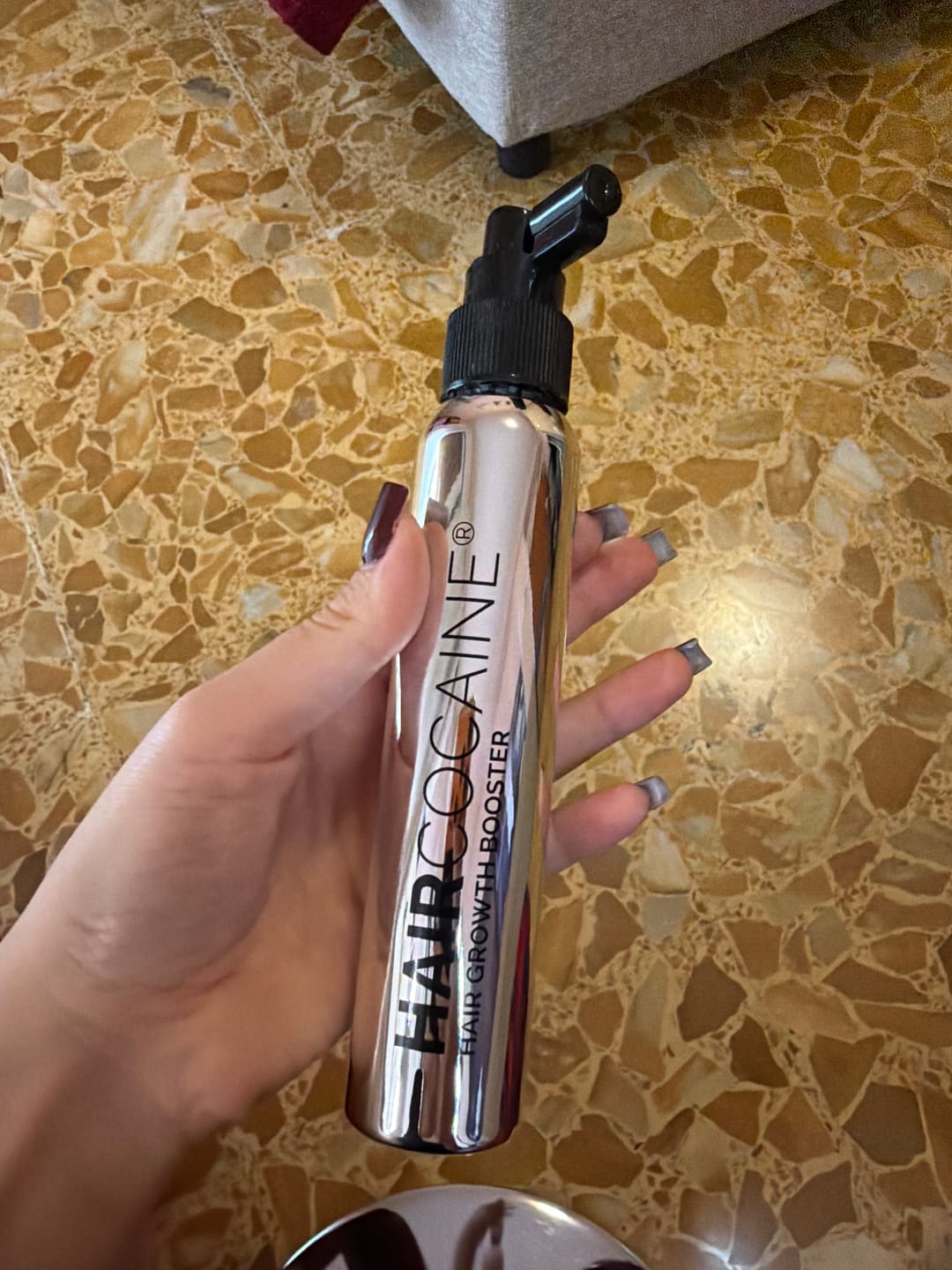 Customer photo review of Haircocaine Booster Spray