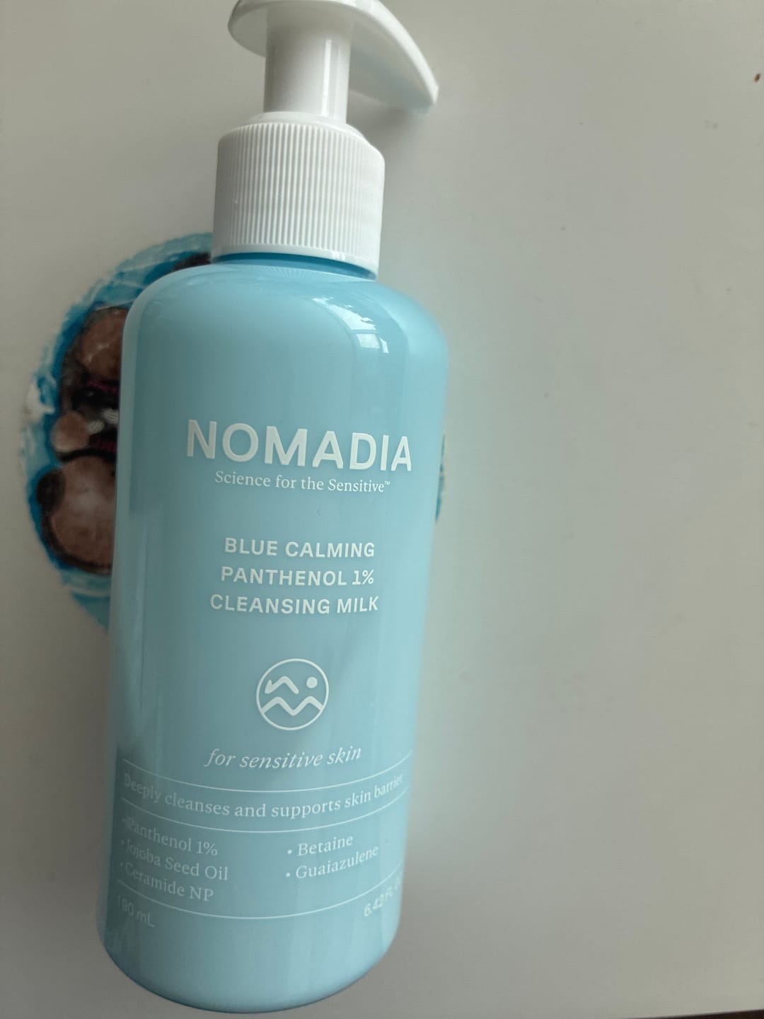 Customer photo review of Nomadia Blue Calming Panthenol 1% Cleansing Milk 190ml