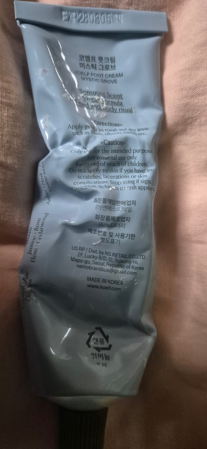 Customer photo review of Koelf Fotkrem Mystic Grove (50ml)