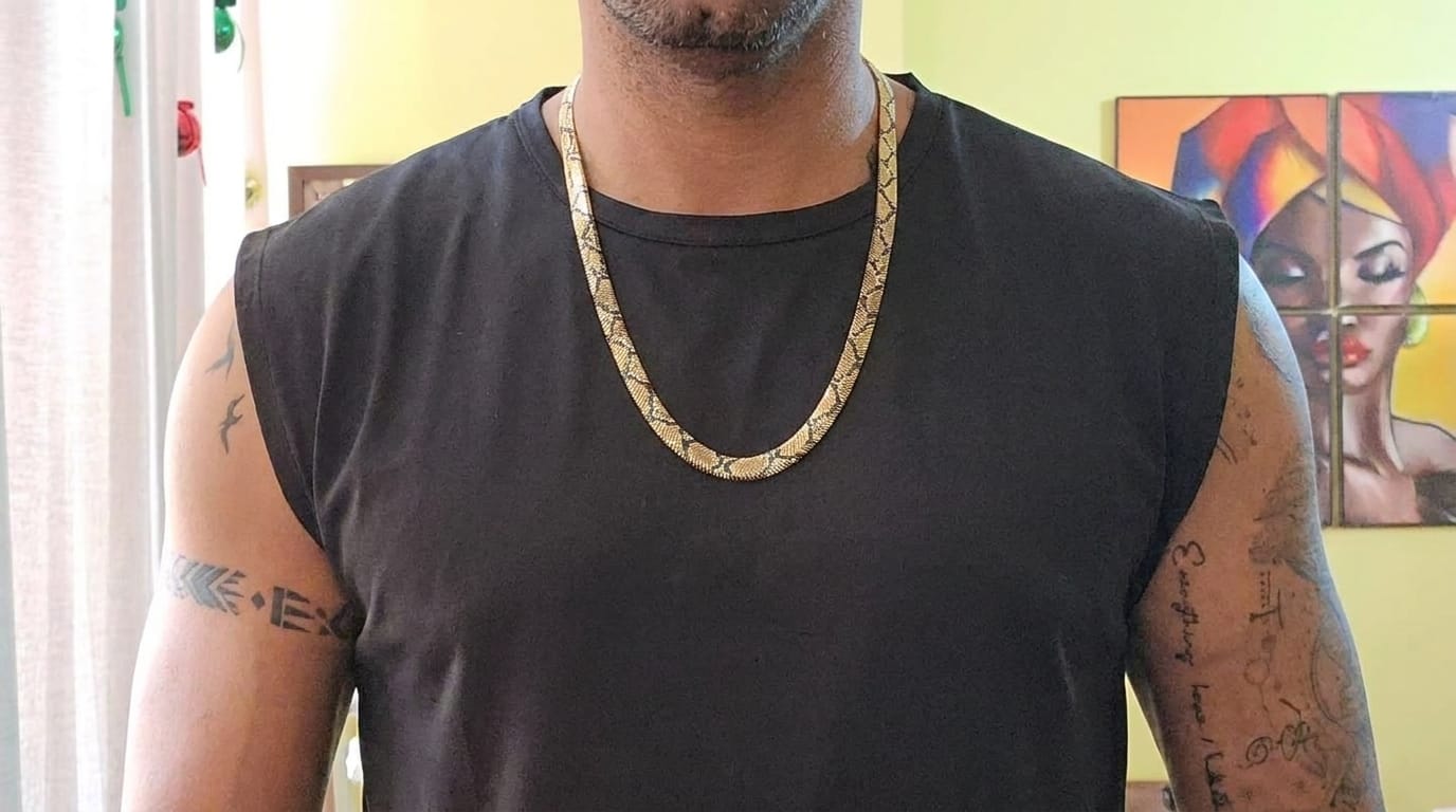 Customer photo review of Snakelace – The Viral Snake Necklace