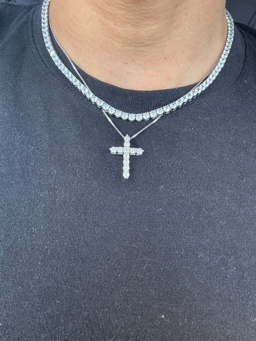 Customer photo review of REDEMPTION MOISSANITE CROSS