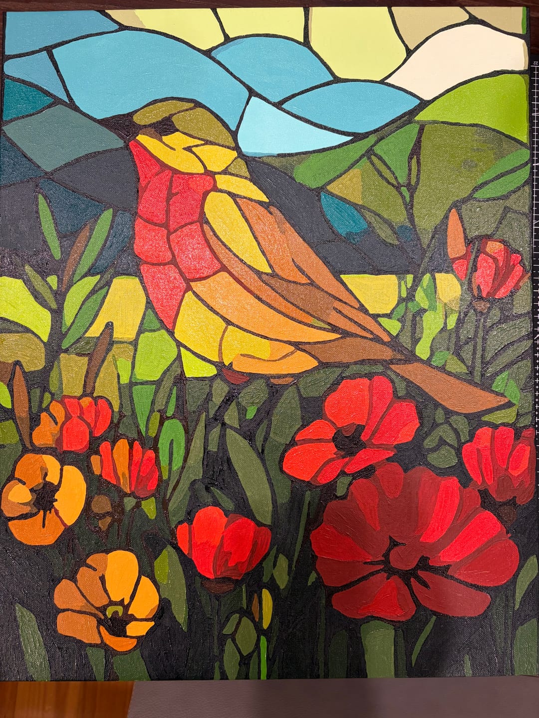Customer photo review of Stainedglass Bird