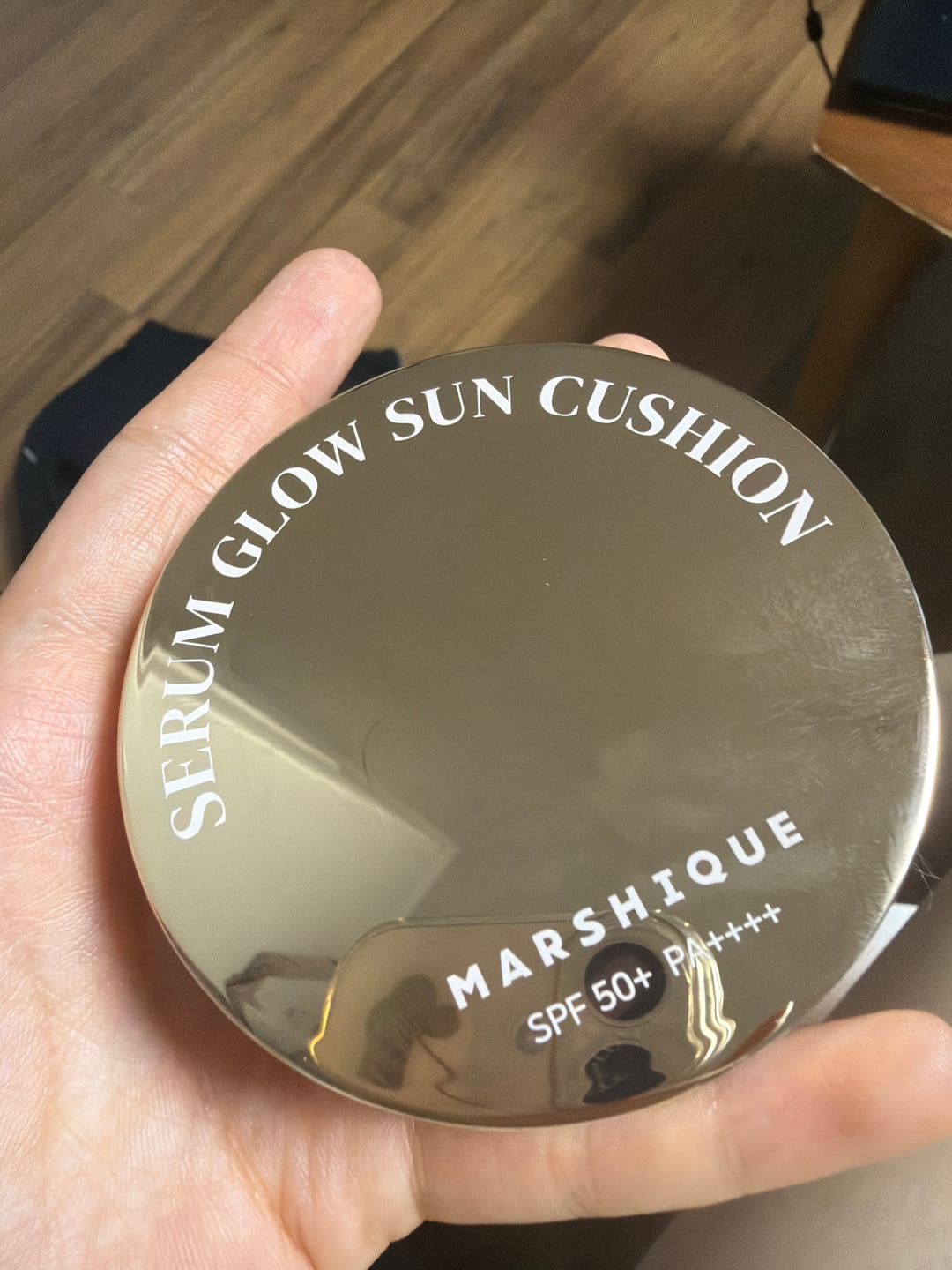 Customer photo review of MARSHIQUE Serum Glow Tone-up Sun Cushion SPF50+/PA++++ 12g