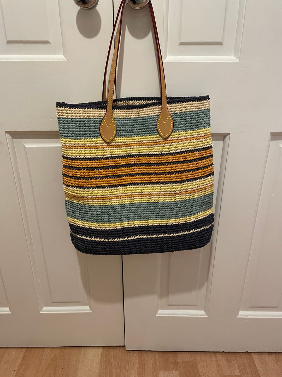 Customer photo review of daily carryall tote crochet kit