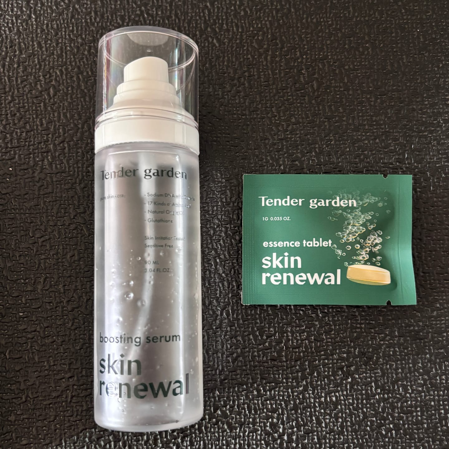 Customer photo review of Tender Garden Skin Renewal PDRN Dual Boosting Set 90ml