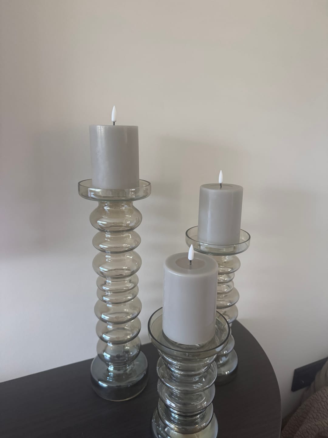Customer photo review of LED Bloklys Ø 7,5 x 10 cm Sand