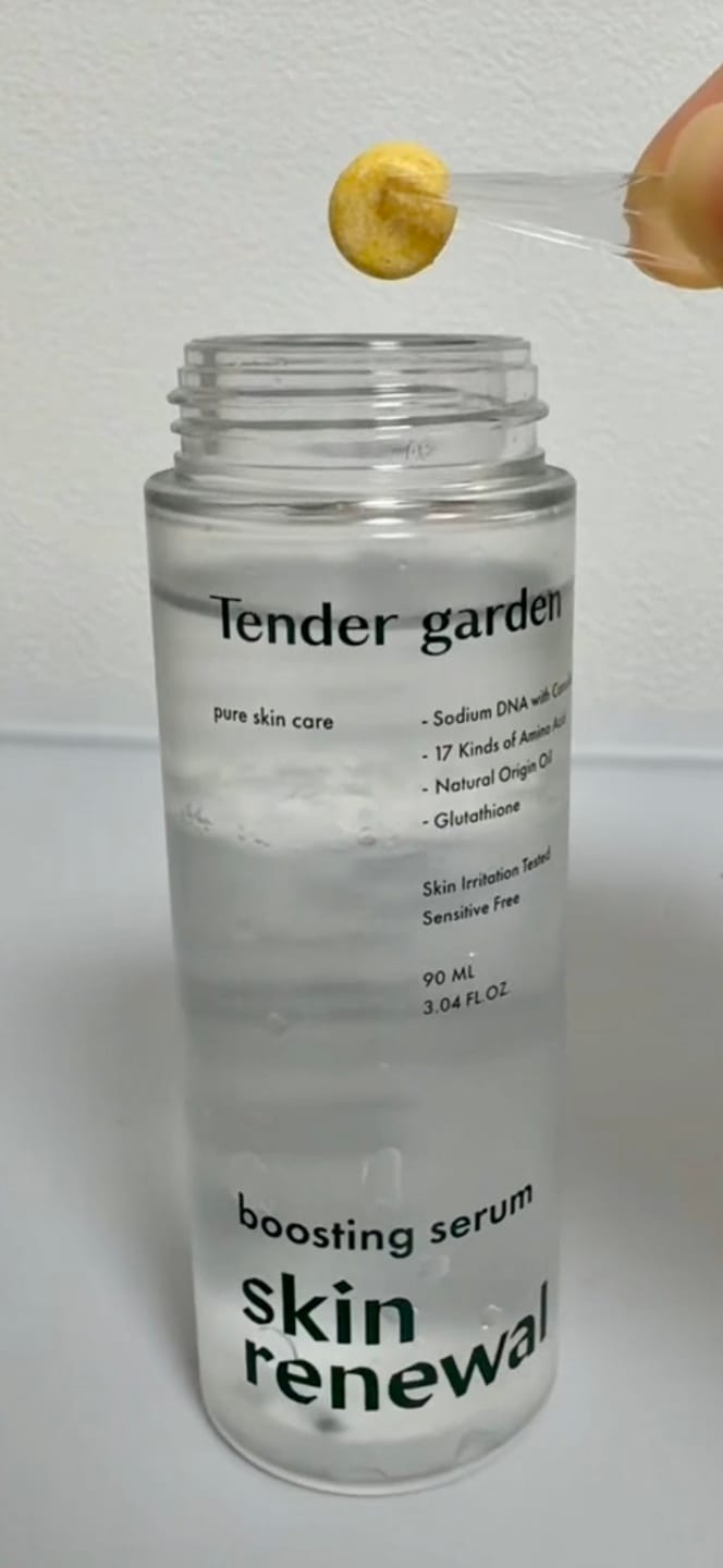 Customer photo review of Tender Garden Skin Renewal PDRN Dual Boosting Set 90ml