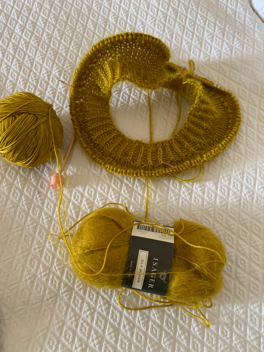 Customer photo review of Silk Mohair  (75% Kid Mohair / 25% Seda)