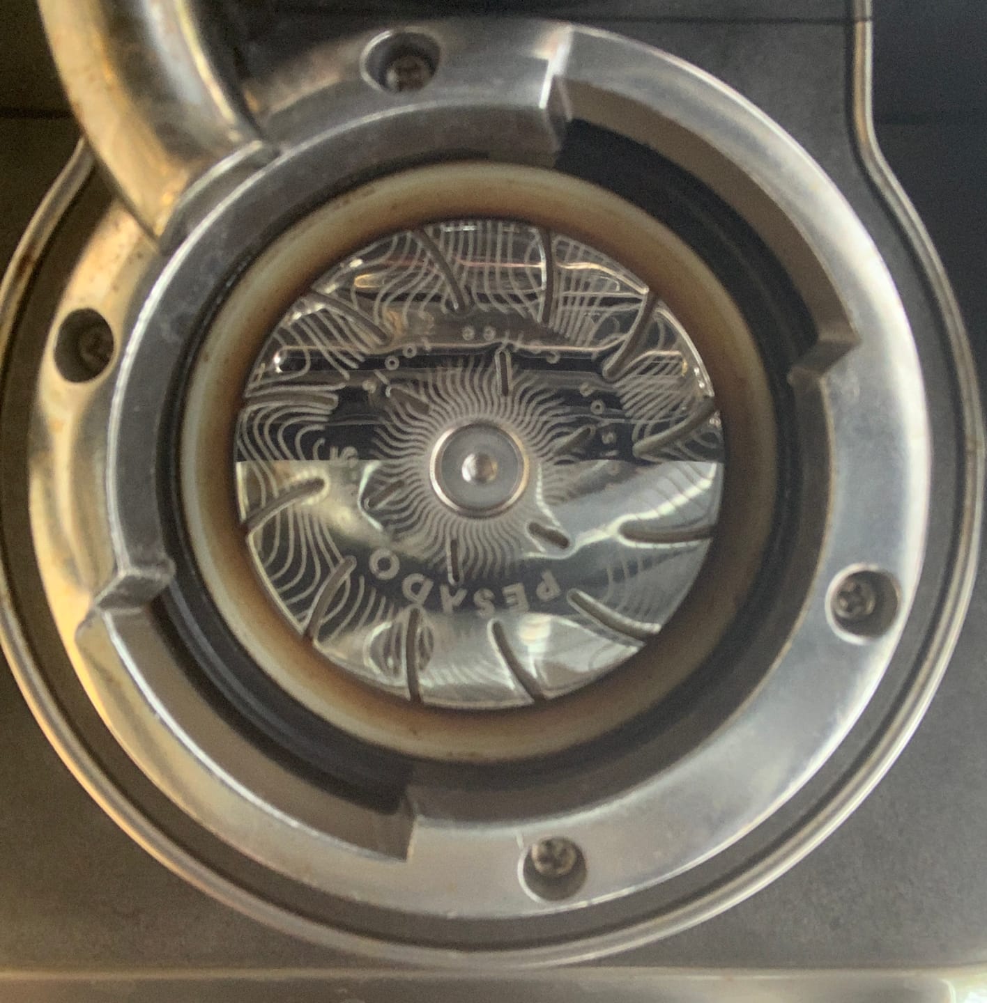 Customer photo review of High Diffusion Espresso Shower Screen - Breville