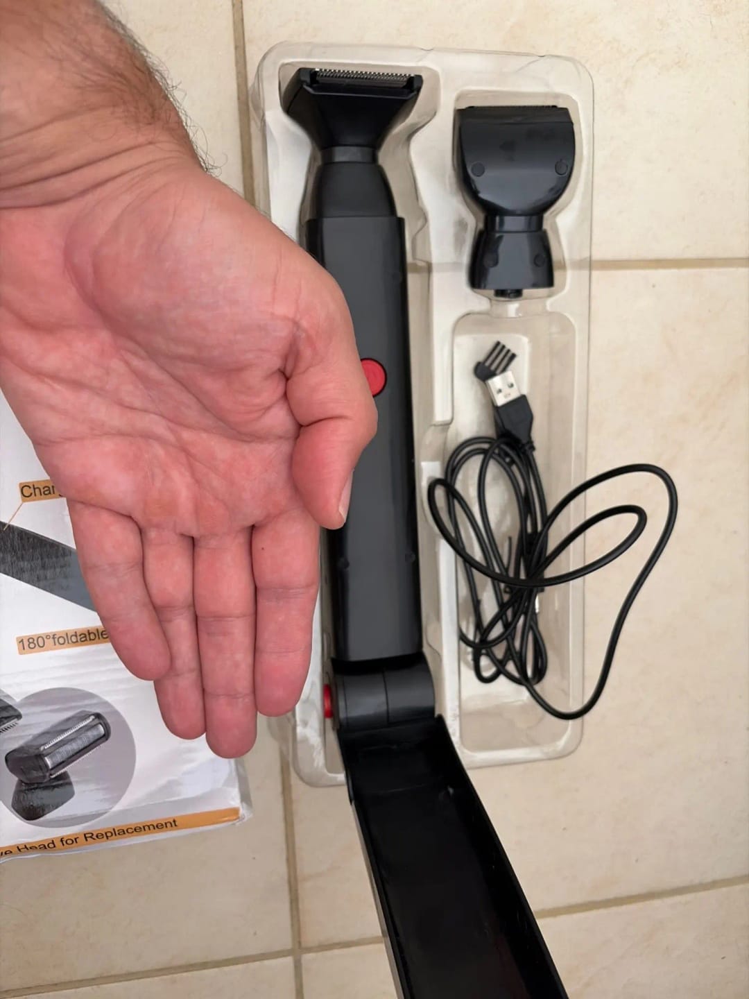 Customer photo review of ™AlphaShave- מכונת גילוח לגב