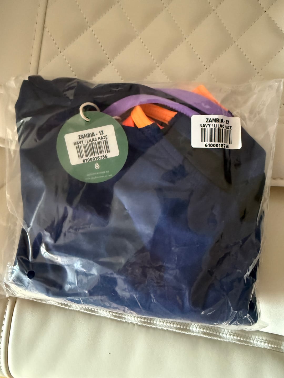 Customer photo review of ZAMBIA ONE PIECE - Navy|Lilac Haze