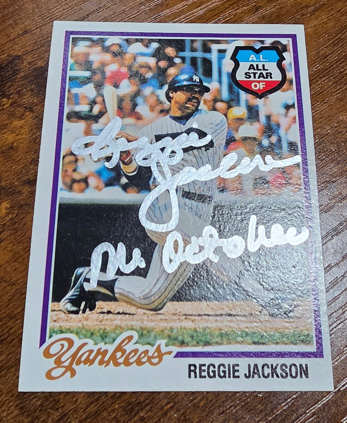 Customer photo review of Reggie Jackson Autograph Signing