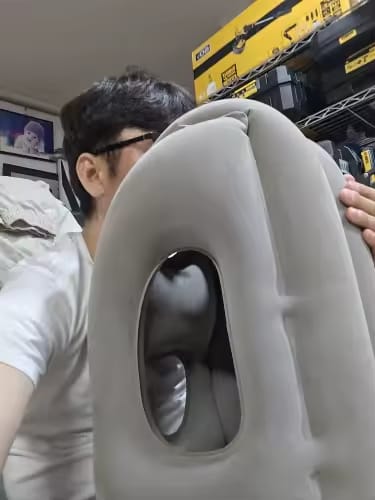Customer photo review of NapGo™ Inflatable Travel Pillow