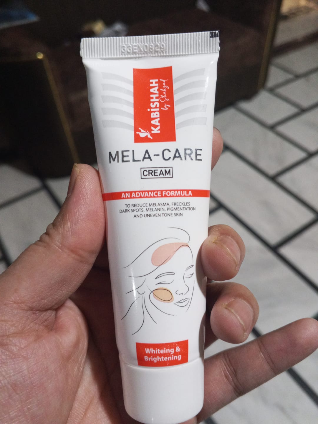 Customer photo review of Mela Care Advanced Brightening Cream