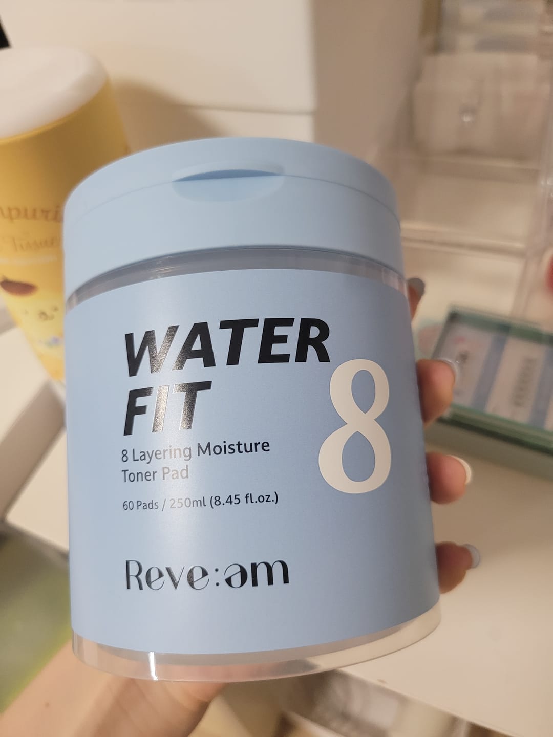 Customer photo review of Reve:am Water-Fit 8-Layer Moisture Pad 60ea