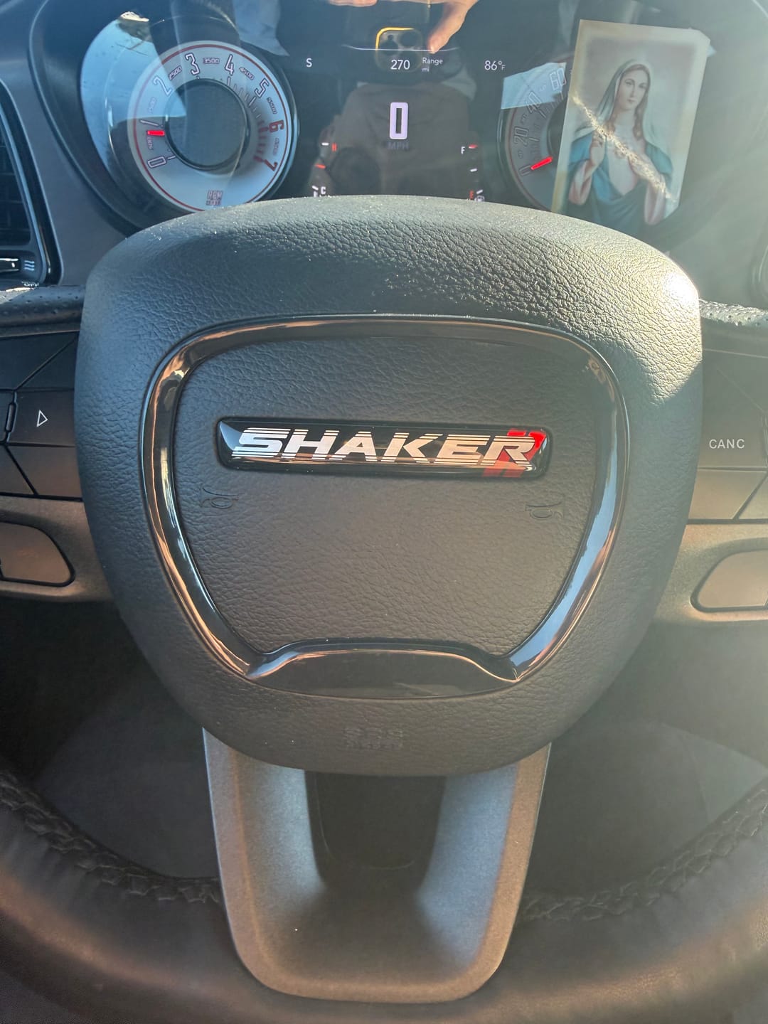 Customer photo review of "Shaker" Steering Wheel Center Badge