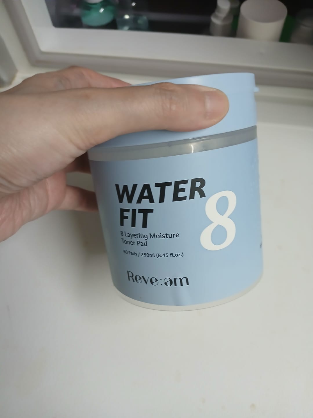 Customer photo review of Reve:am Water-Fit 8-Layer Moisture Pad 60ea