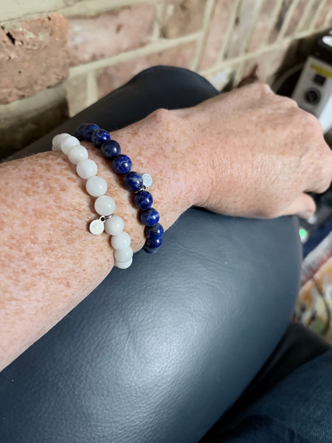 Customer photo review of Lapis Lazuli Bracelet
