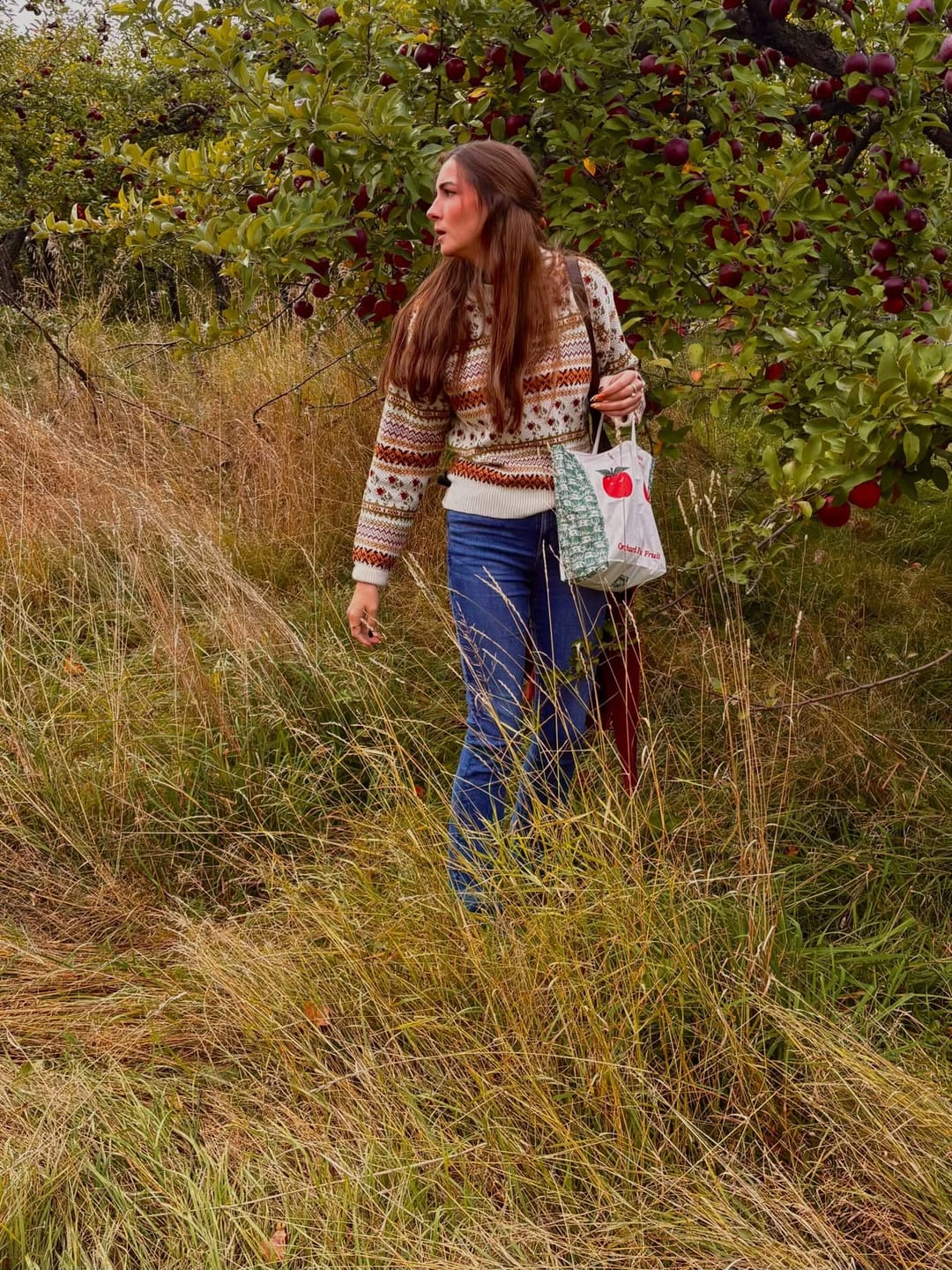 Customer photo review of Nordic Garden Fair Isle Sweater