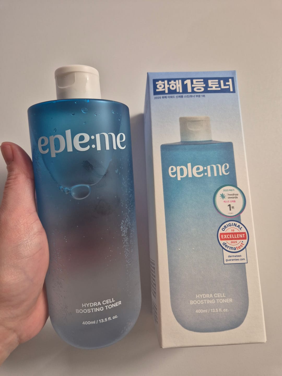 Customer photo review of eple:me Hydra Cell Boosting Toner 400ml
