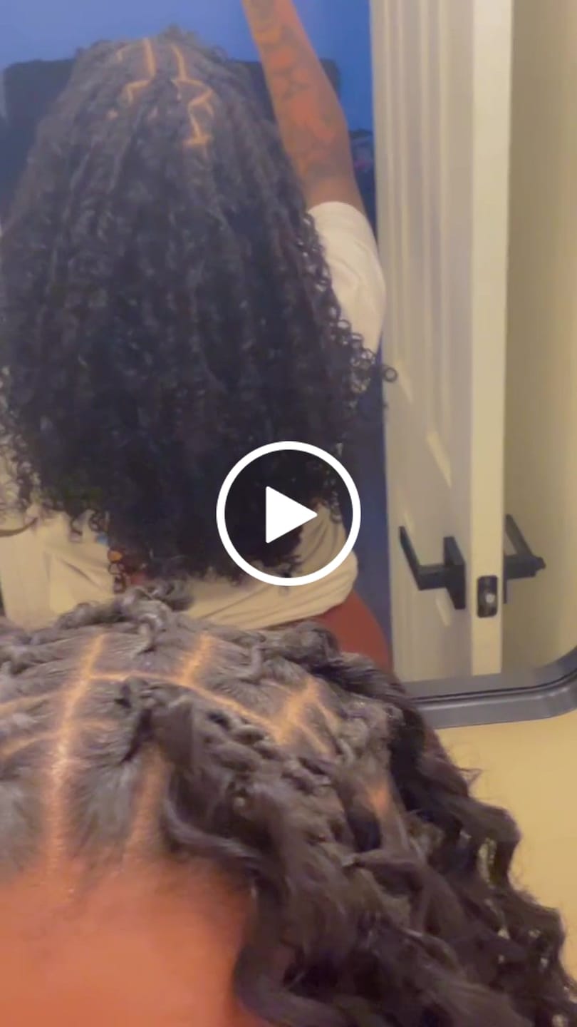 Customer video review of Burmese Water Curly Human Crochet Hair