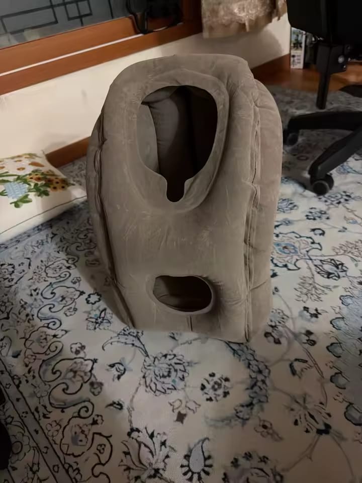 Customer photo review of NapGo™ Inflatable Travel Pillow