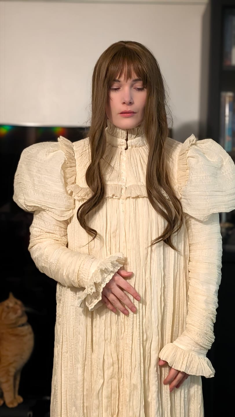 Customer photo review of CRIMSON PEAK™ Edith Victorian Gown in Ivory