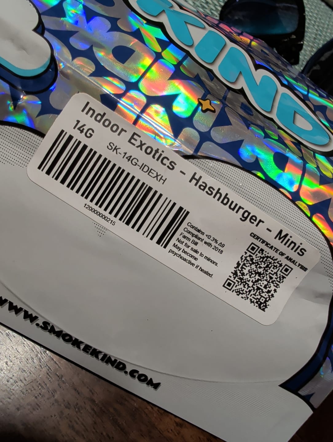 Customer photo review of Indoor Exotics - Hashburger - Minis - 14 Grams - Indica