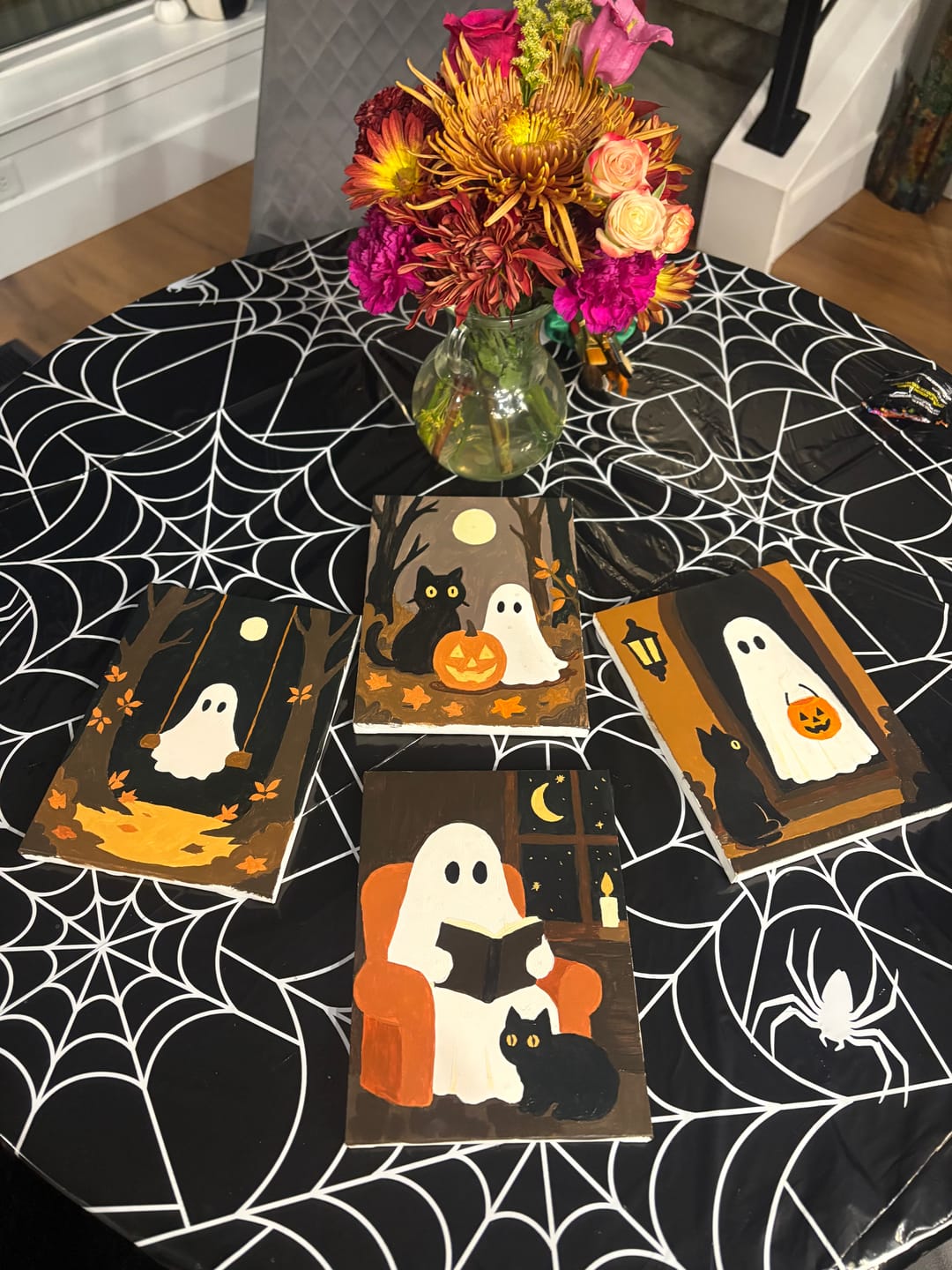 Customer photo review of 6 Mini Paintings - Cozy Ghost Tales Set