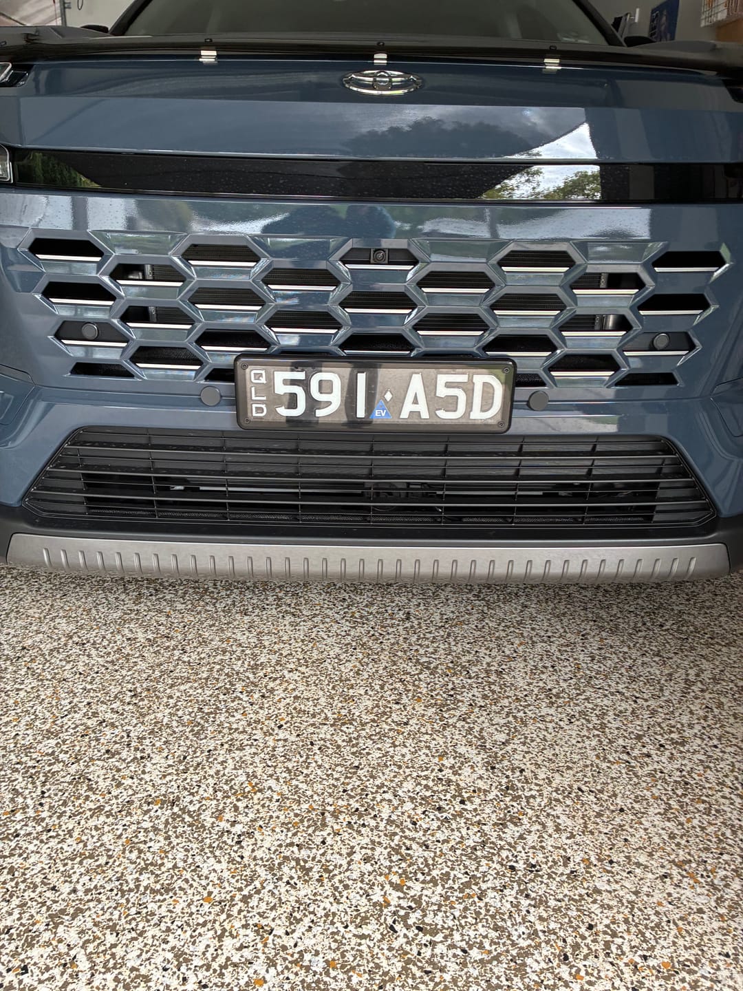 Customer photo review of KINGPIN Slimline Number Plate Cover 372mm (w) x 100mm (h)