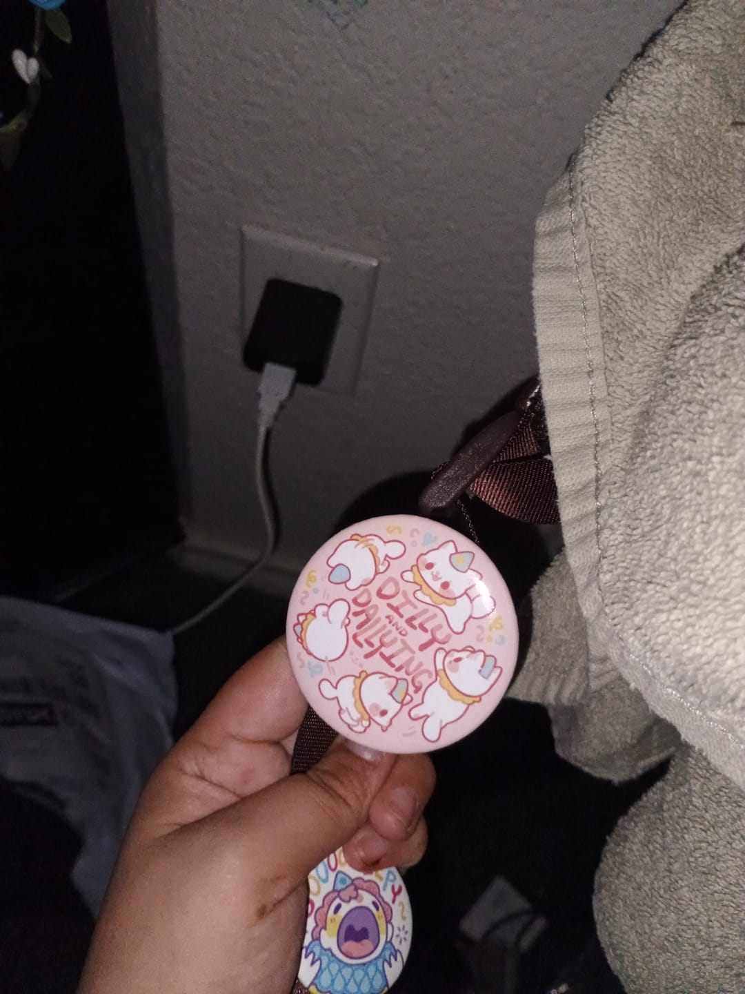 Customer photo review of Dilly And Dallying Button!