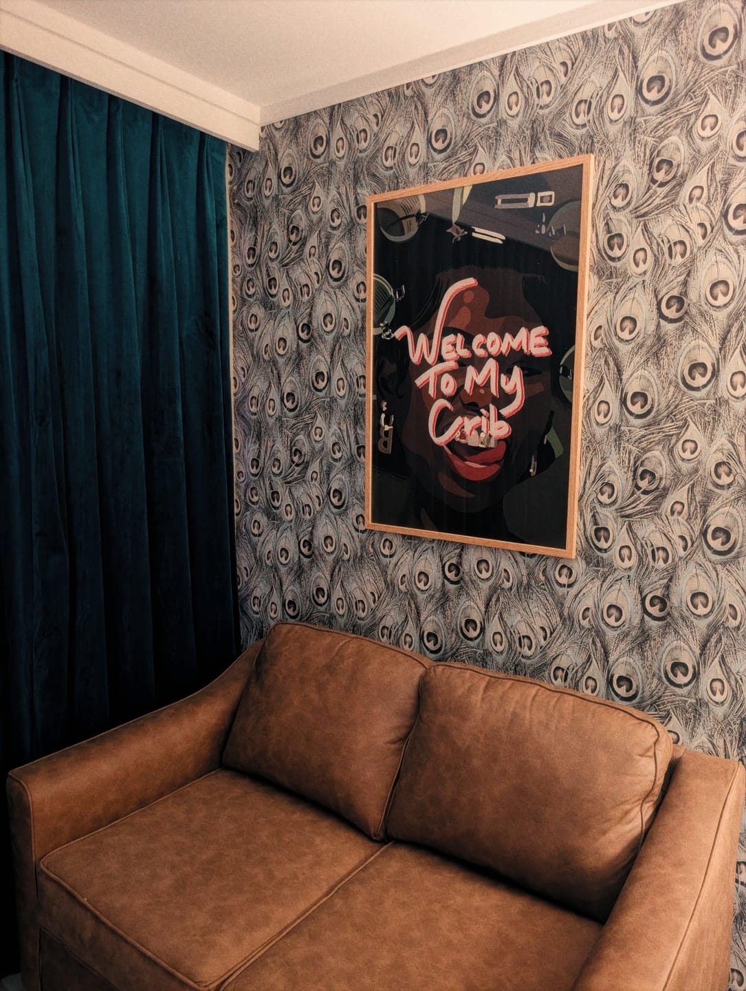 Customer photo review of Grillz and Rollers Welcome Framed Poster