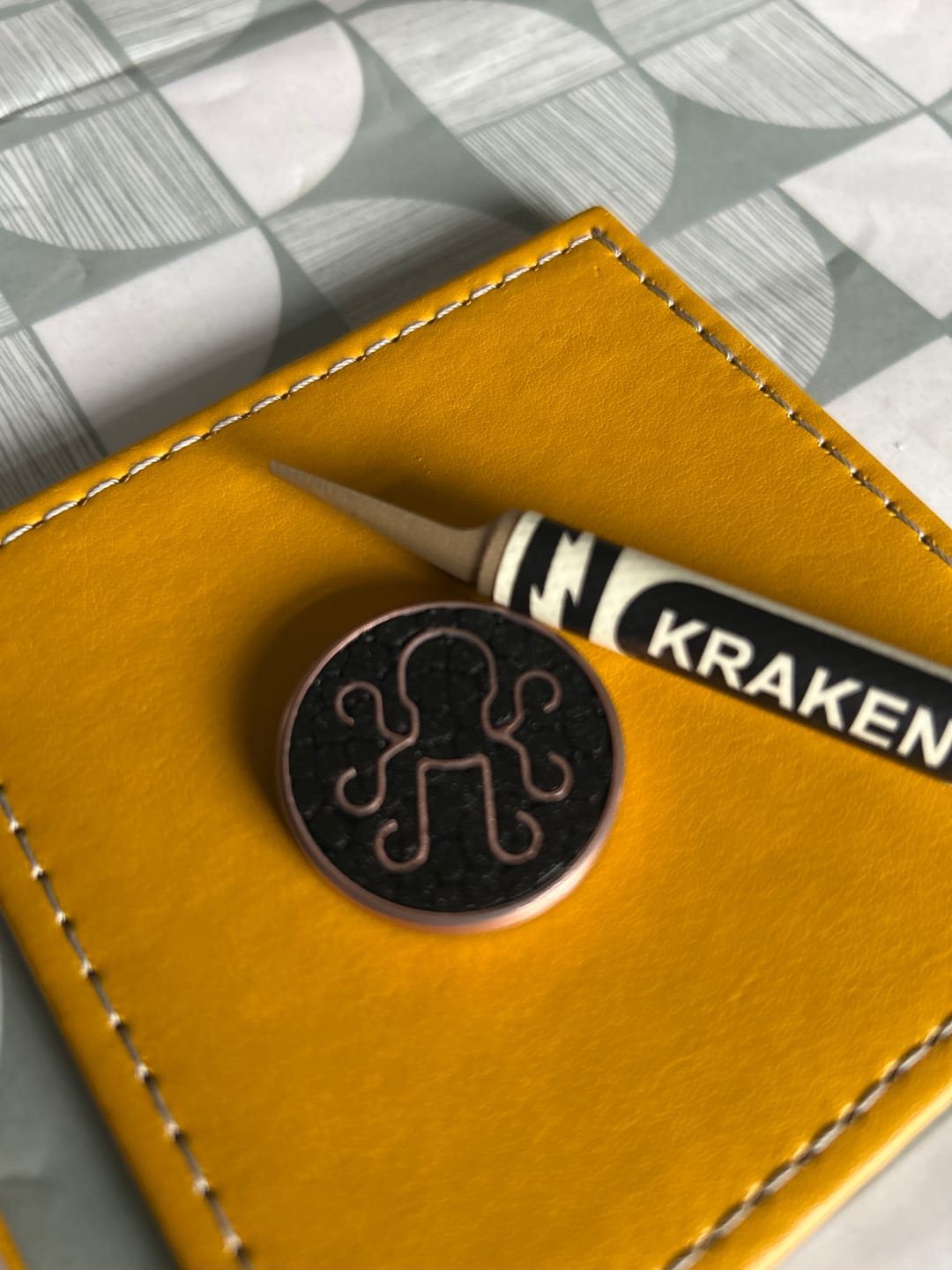 Customer photo review of BEDROCK - Copper Golf Ball Marker