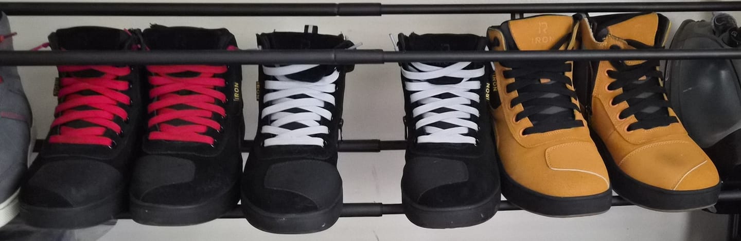Customer photo review of RIDEIRON Street Height Increasing Motorcycle Riding Shoes | MS6002